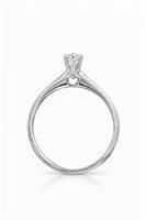 Ring Promesse Woman in White Gold Diamante TH28010